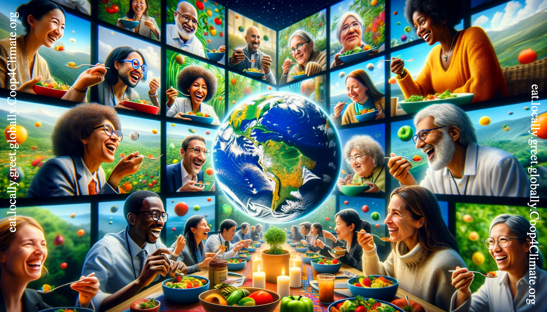 A spirited exchange of perspectives at the Coop4Climate Virtual Dinner Party